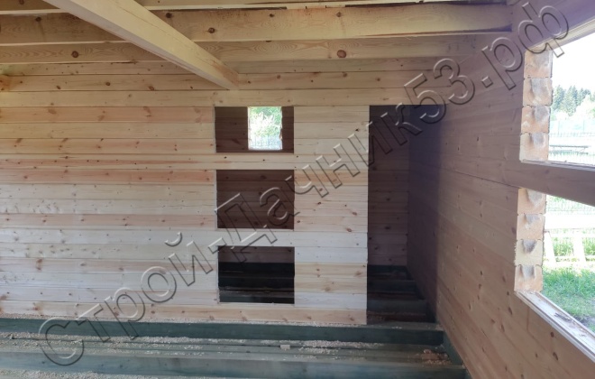 3 Брусовая баня Б-6, 6х8м, 48 М², Ленинградская область, Всеволожский район, Куйвозовское сп, массив Екатериновка (12)